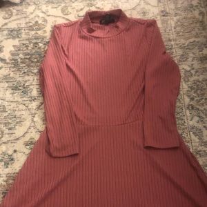 Forever 21 pink ribbed dress
